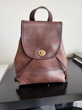 Coach Vintage Leather “Daypack” backpack